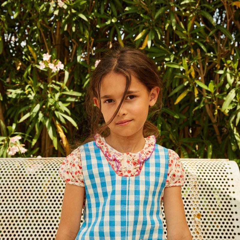 hello Simone】 Christie dress Ibiza Blue 4y |