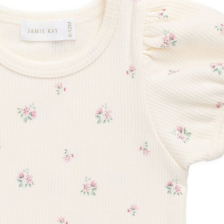 【 Jamie kay 】 JKCT262035 OCﾘﾌﾞ半袖ﾄｯﾌﾟｽ Emma Whisper OWHT （size 80~120）