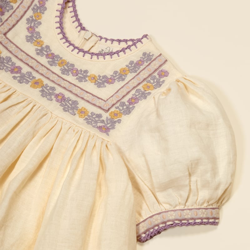 last 1【 Apolina 】 PATSY RIBBONS DRESS - CREAM (