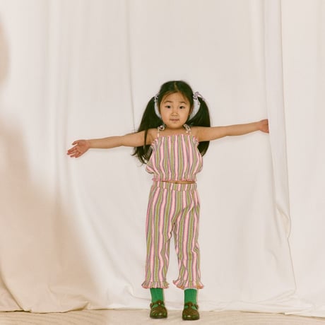 【Misha&Puff】 RUFFLE PEDAL PUSHER (AURA VAQUERO STRIPE)