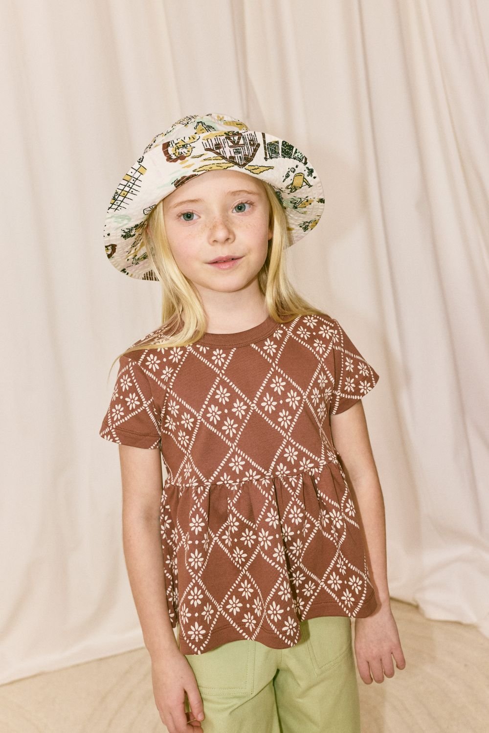 トップス misha&puff TERRAGON MEDALLION 3y Misha&Puff】 AYA TOP (COLA FLORA TIERRA) | MIK