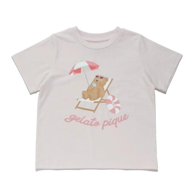 gelato pique 】 PKCT262445 KIDSｻﾏｰﾍﾞｱ柄ﾜﾝﾎﾟｲﾝﾄT