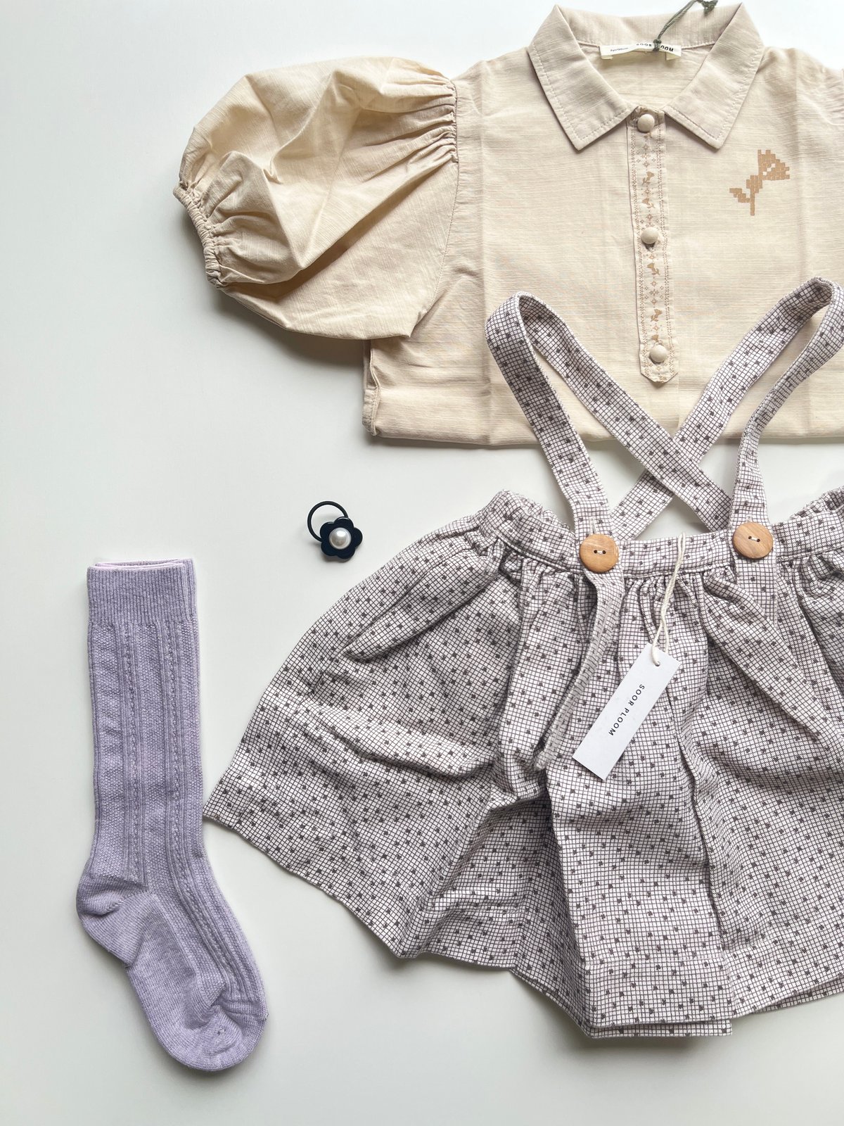 トップス SOOR PLOOM Ramona Blouse SOOR PLOOM Ramona Blouse 7Y スイスドットクラウド