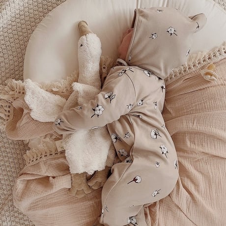 【organic zoo】 Cottonfield Suit with contrast feet