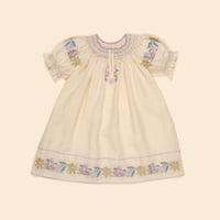 【 Apolina 】 VERNA SMOCK DRESS - CREAM (7-9y)
