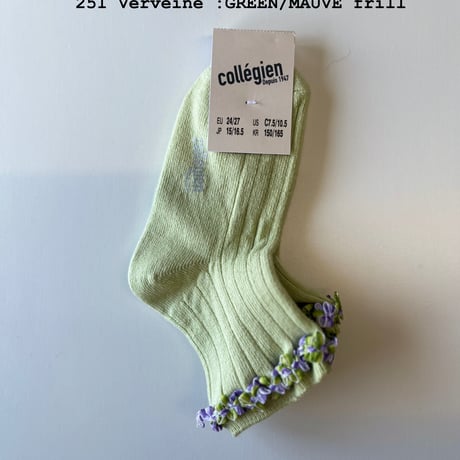 【 Collegien × mik&co 】Rococo frill ankle socks