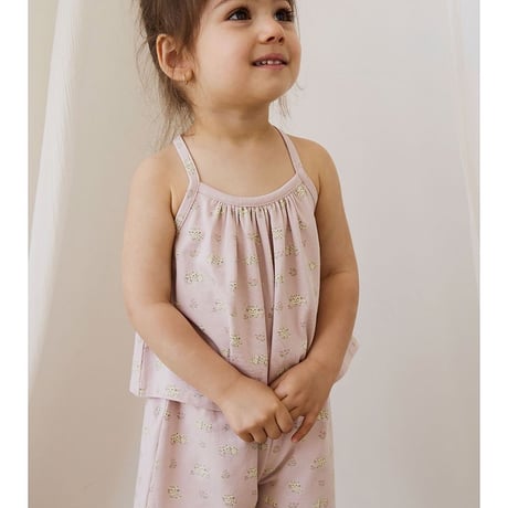 【 Jamie kay 】 JKCO262011 ｼｮｰﾄﾊﾟﾝﾂﾊﾟｼﾞｬﾏｾｯﾄMoon Floral Mauve LPNK（size 80~120）