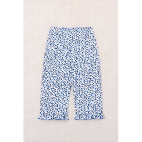 【Misha&Puff】 RUFFLE PEDAL PUSHER (BLUE RIBBON LISSE FFIELDS)