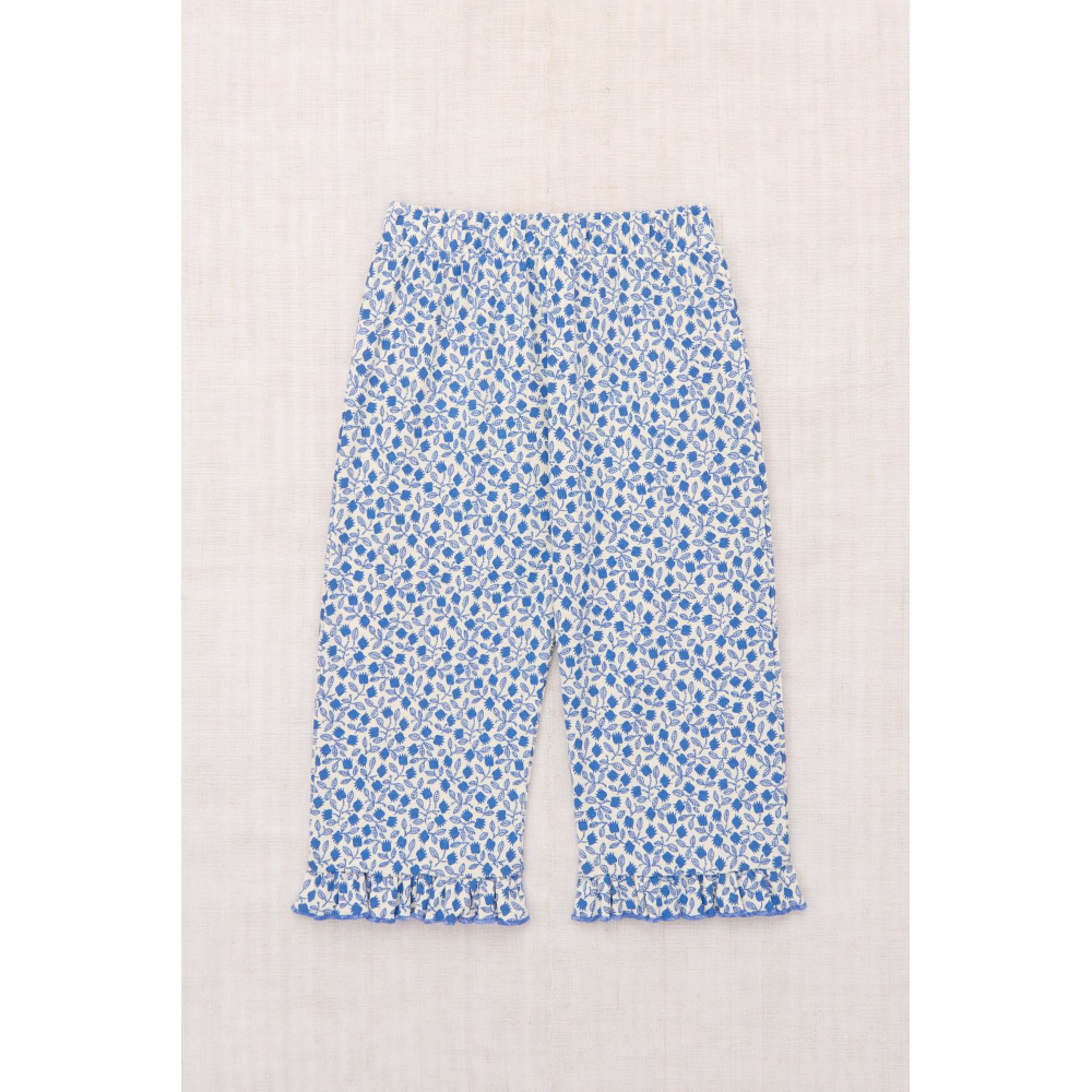Misha&Puff】 RUFFLE PEDAL PUSHER (BLUE RIBBON L