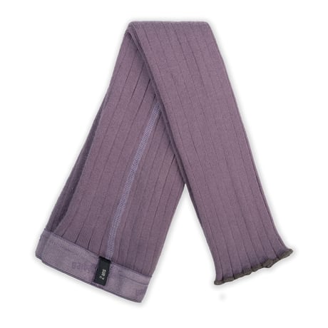 【 Collegien 】5985 Severine - Lettuce-trim Ribbed Footless Tights