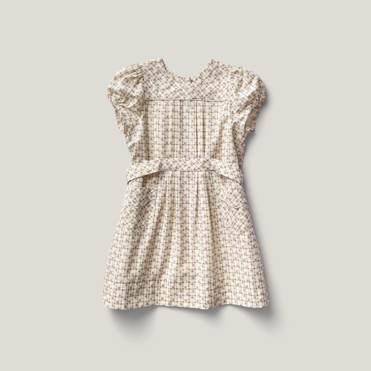 SOOR PLOOM 】Ismay Dress, Checker Rose Print,  