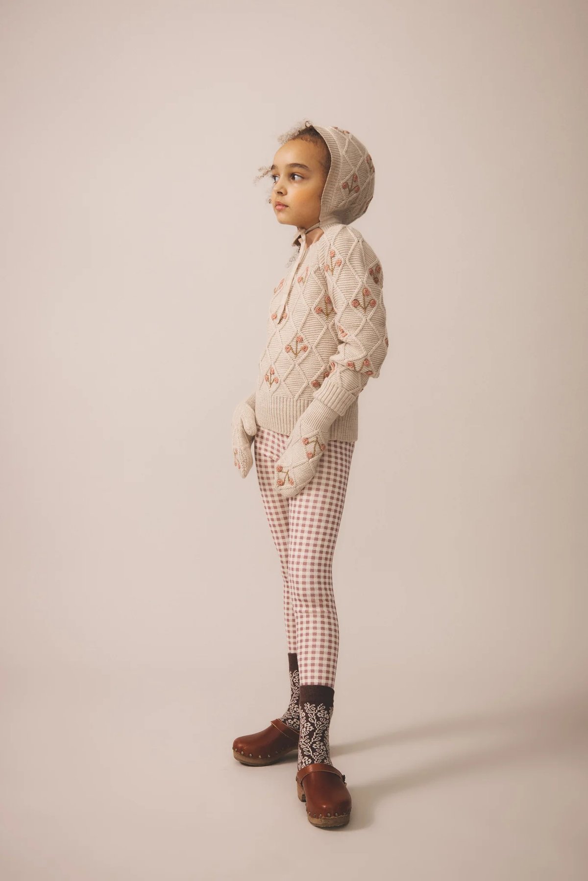 SOOR PLOOM 】Stretch Legging-Gingham Print, Ch