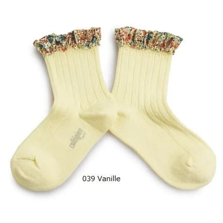 【Collegien】3458 Charlotte Liberty Ruffle Ankle Socks