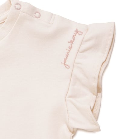 【 Jamie kay 】 JKCT262904 ﾌﾗﾜｰPTﾁｭｰﾙﾓﾁｰﾌTｼｬﾂ PNK（size 90~120）