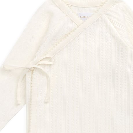 【 Jamie kay 】 JBCO262037 OCﾎﾟｲﾝﾃｰﾙﾎﾞﾃﾞｨｽｰﾂ Parchment  OWHT（size 60~80）