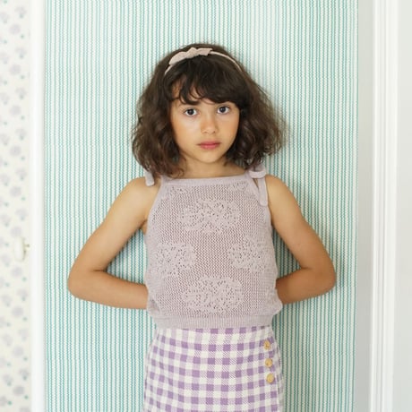 【 SOOR PLOOM 】 OLIVE SKORT, GINGHAM PRINT, PANSY