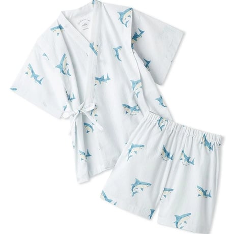 【 gelato pique 】 PKFT262411 KIDS甚平 BLU（size 90~110）