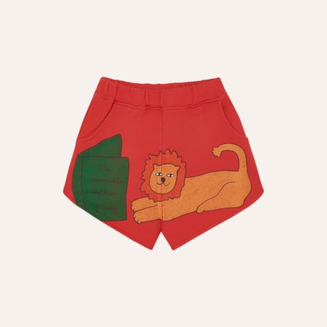 【The Campamento】 Reading Lion Shorts- RED