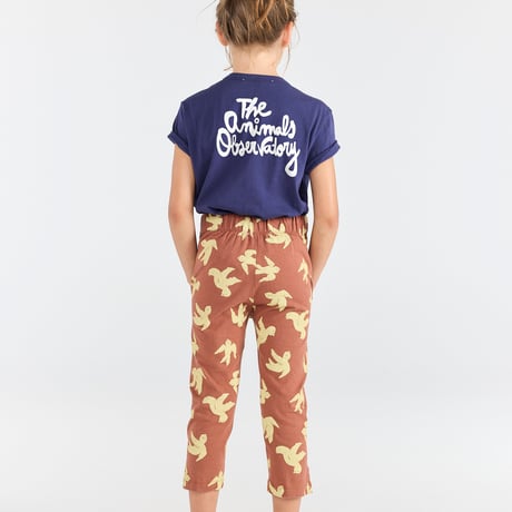 【The Animals Observatory】 ROOSTER KID T-SHIRT - DEEPBLUE