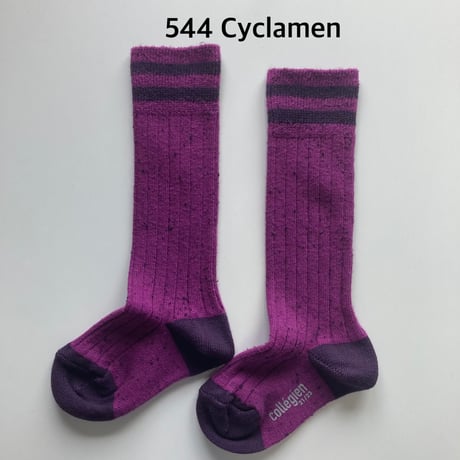 【collegien】8570 Noa - Ribbed Nepp Varsity Knee-high Socks