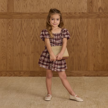 【 Rylee + Cru 】TIERED MINI SKIRT || BURGUNDY PLAID