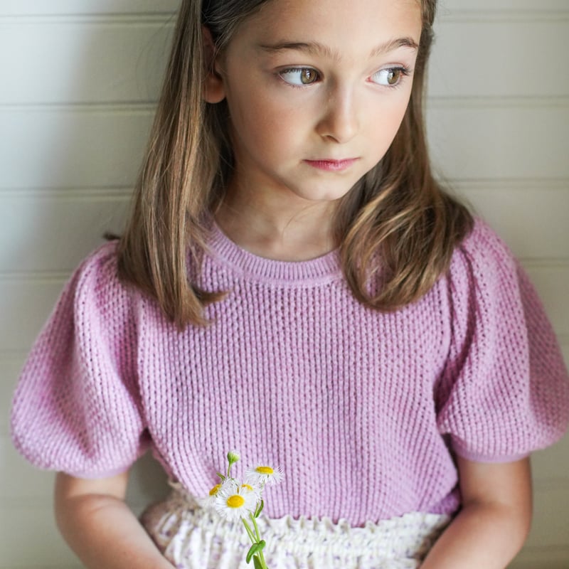 3月中旬入荷予定ご予約商品【 SOOR PLOOM 】Mimi Knit Top, Bubbl