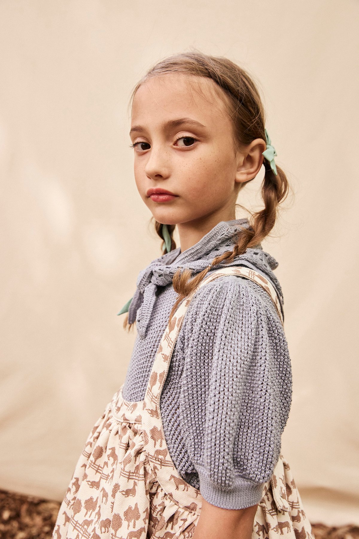 soor ploom Mimi Knit Top Chamomile 8y