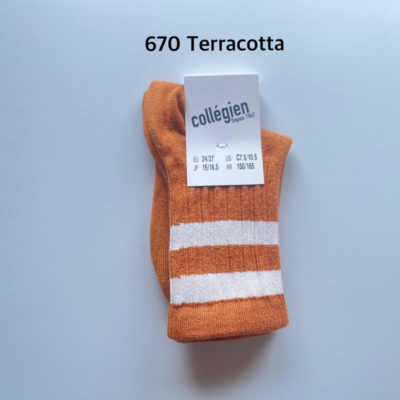 collegien】8470 Nico - Ribbed Varsity Crew Sock