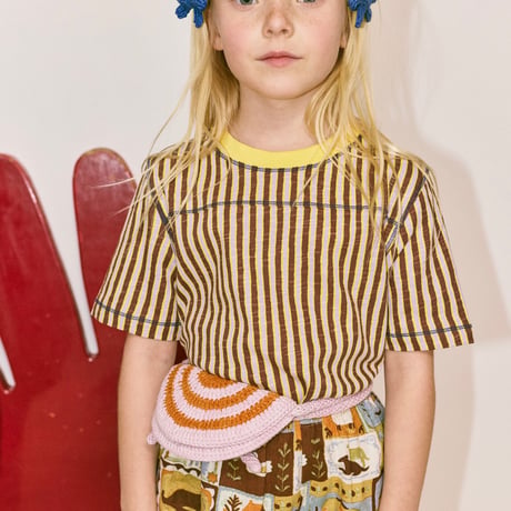 【Misha&Puff】NINO TEE (COLA PAINTERLY STRIPE)
