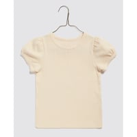 【 little cotton clothes 】Pointelle T-shirt in Buttermilk