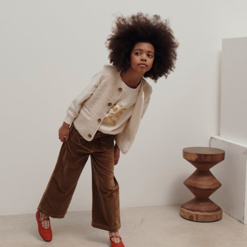 Emile et Ida】SHERPA GILET - ECRU | MIK & CO