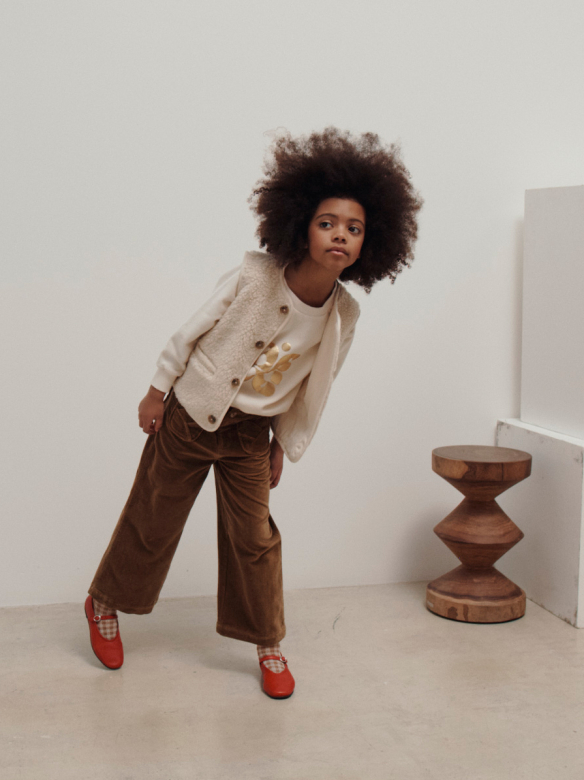 Emile et Ida】SHERPA GILET - ECRU | MIK & CO