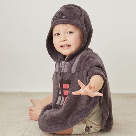 【 gelato pique 】STAR WARS　ベビーポンチョ　GRN(ヨーダ)/DGRY(ダースベイダー)
