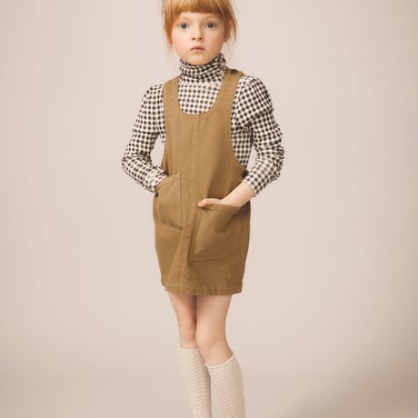 【 SOOR PLOOM 】Frond Knee Sock Linen / Prune　単品売り