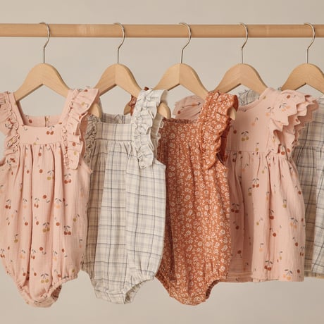 【Quincy Mae】 MAYA ROMPER || CHERRIES
