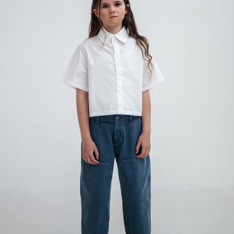Drop1【Repose AMS】 boxy blouse-crips white