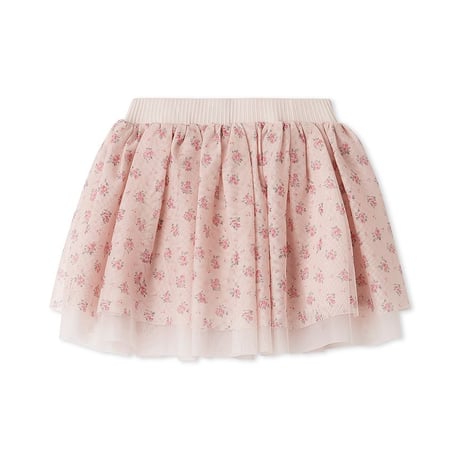 【 Jamie kay 】 JKCP262903 ﾌﾗﾜｰPTﾁｭｰﾙｲﾝﾊﾟﾝ付きｽｶｰﾄ PNK（size 80~120）