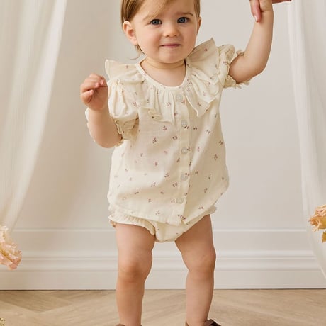 【 Jamie kay 】 JBFP262003 ﾓｽﾘﾝﾌﾞﾙﾏ Willow Rose OWHT（size 70~90）
