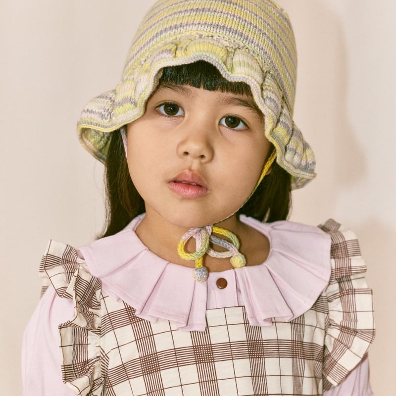 ワンピース Misha & Puff Ruffle Sleeve Dress 4y misha&puff 落書き Ruffle Sleeve Dress 4y kids Misha & Puff Scallop