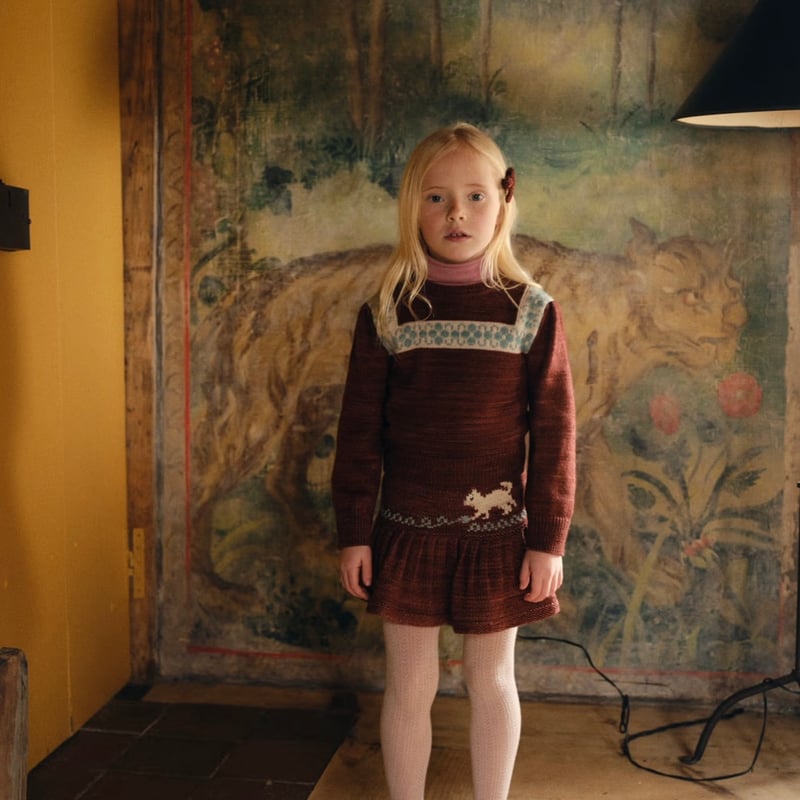 Misha&Puff】Kitten Tangle Skirt (Madder Root) |