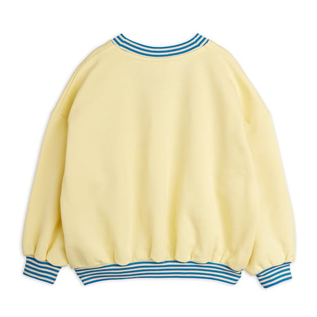 【 MINI RODINI 】To the moon emb sweatshirt - Yellow