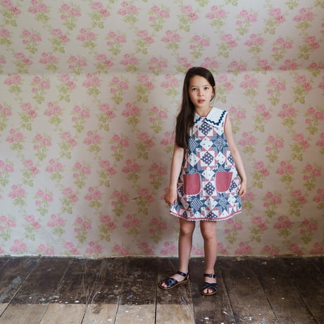 【 little cotton clothes 】Hannah Dress Patchwork Floral