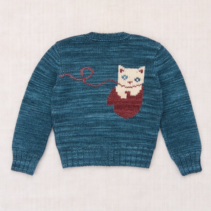 Misha&Puff】Three Little Kittens Cardigan (Blue