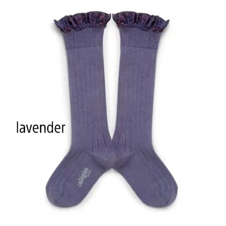 【collegien】2956 Elisabeth Liberty® Ruffle Knee-High Socks