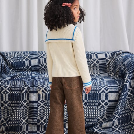 【Misha&Puff】Sailor Rib Cardigan (Sugar)