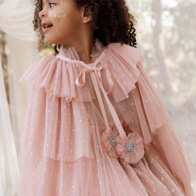 NORALEE 】 TULLE CAPE | ROSE | MIK & CO