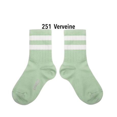【collegien】8470 Nico - Ribbed Varsity Crew Socks