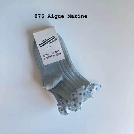 【 Collegien 】3476Emilie- Polka Dots Ruffle Ankle Socks