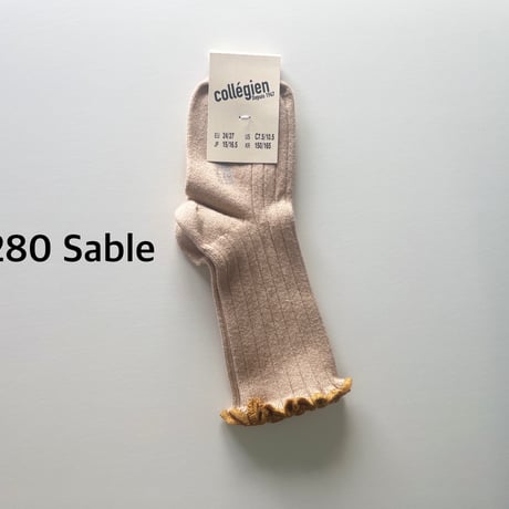 【Collegien】2965  Delphine - Lettuce Trim Socks