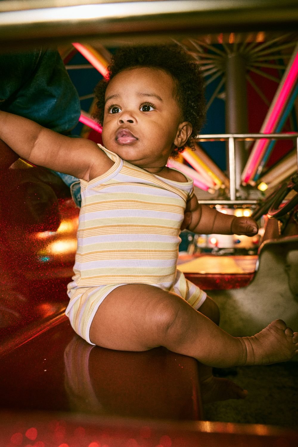 Misha&Puff】BABY TANK ROMPER (MIST AVENUE STRIP